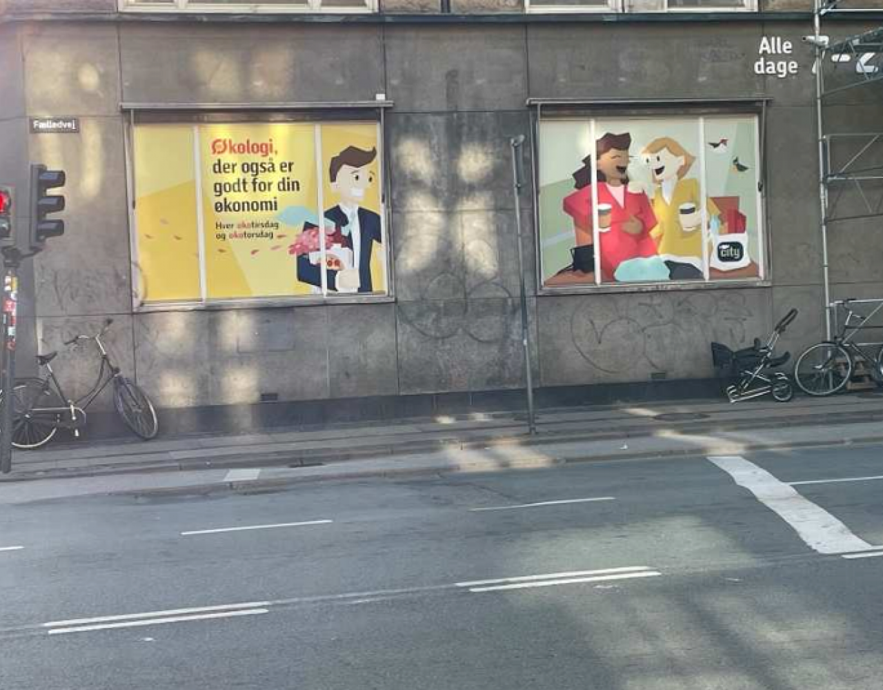 fælledvej, supermarked, gade