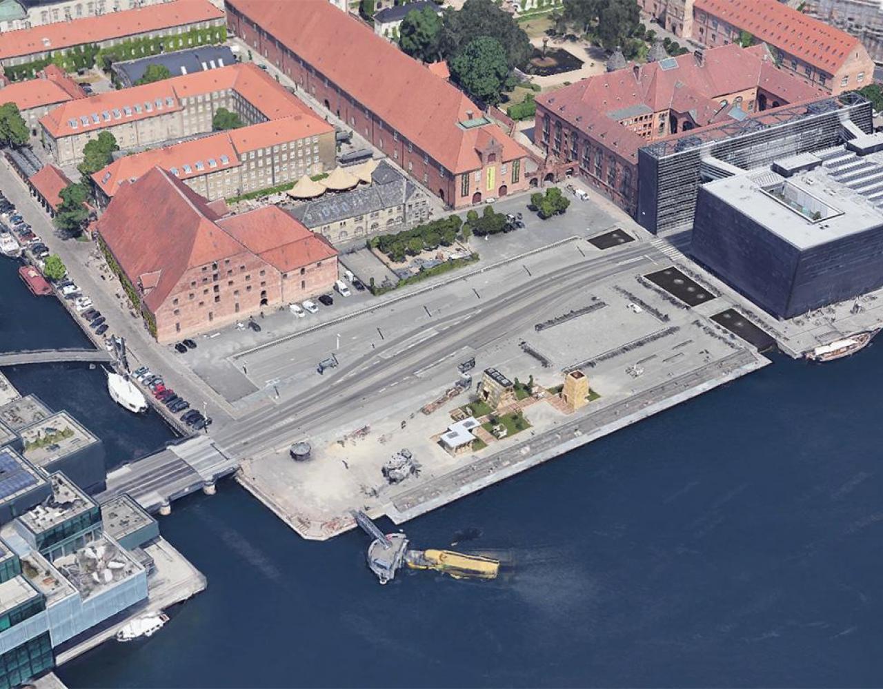 søren kierkegaards plads, luftfoto