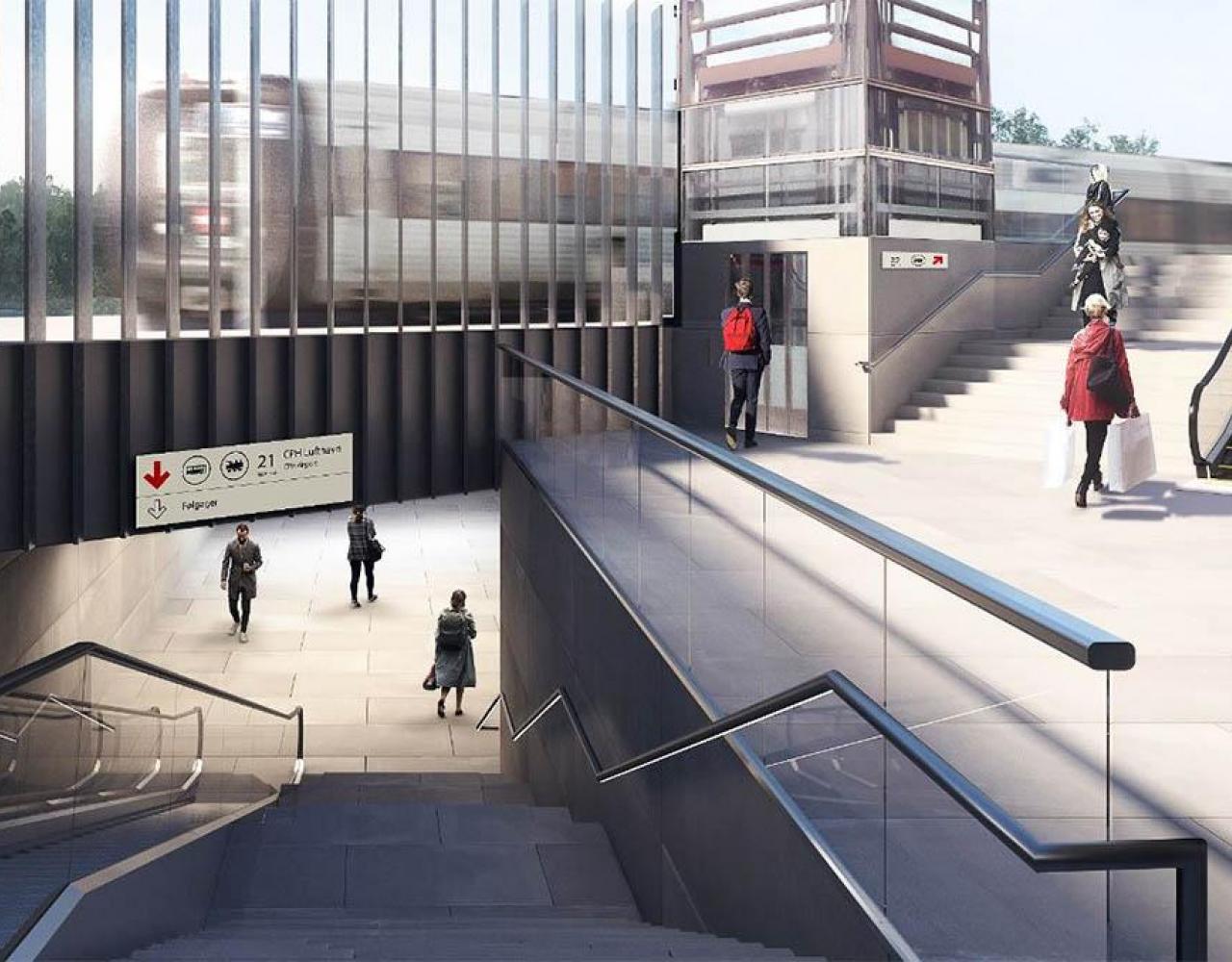 Ny Ellebjerg, Arkitema, fremtid, S-tog, metro