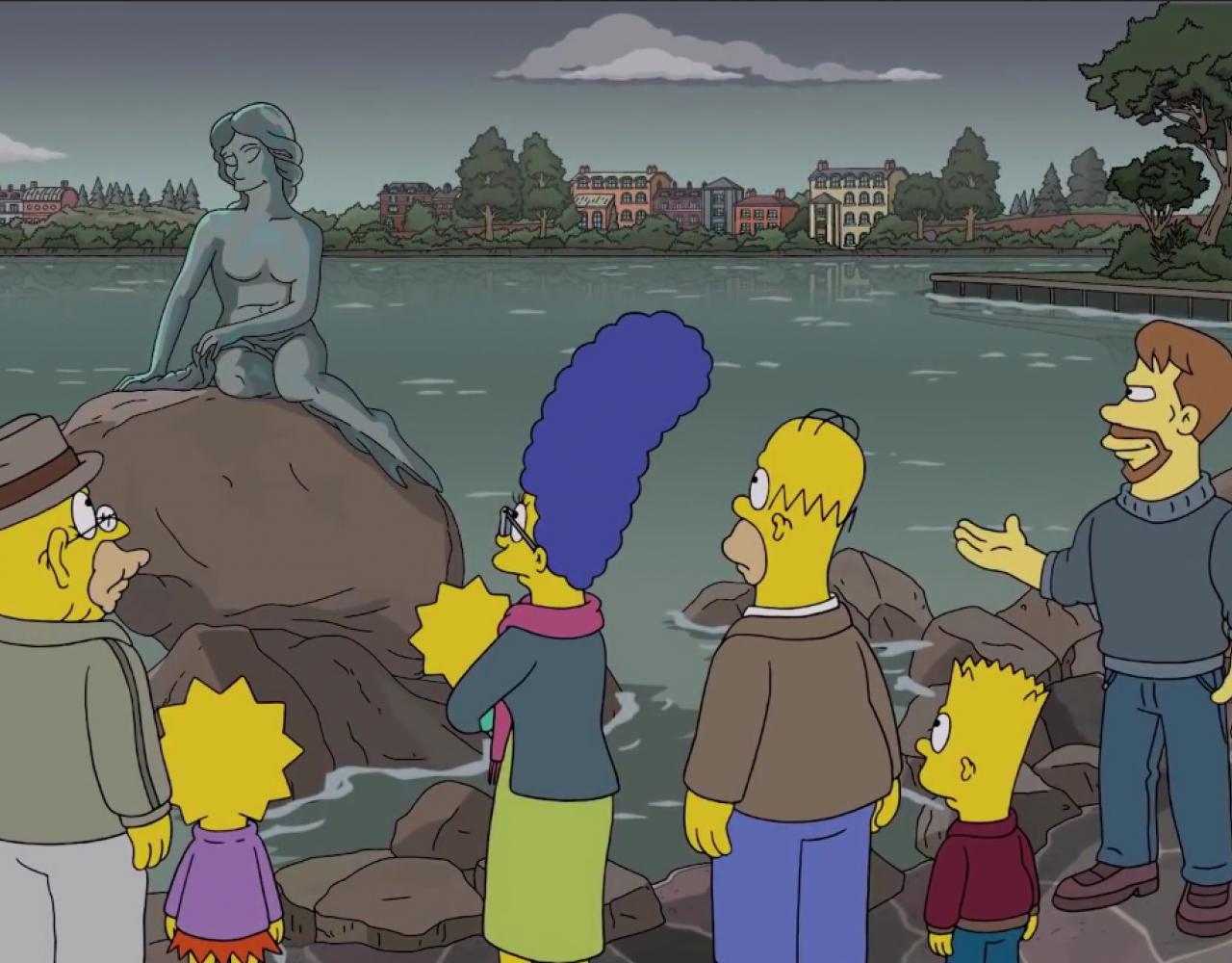 the simpsons den lille havfrue