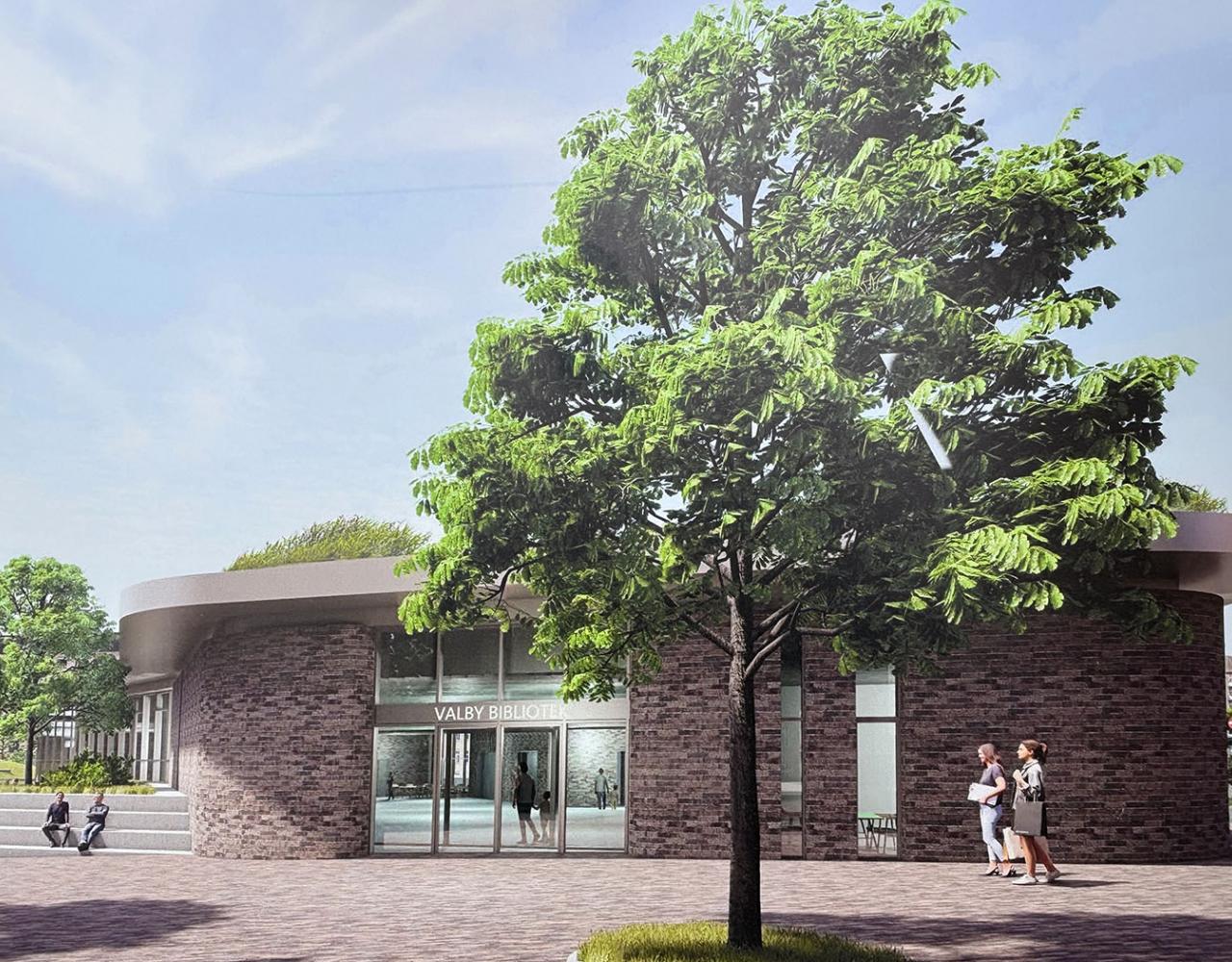 Valby Bibliotek, byrum, nybyggeri, Hanne Varmings Plads, Toftegårds Plads 