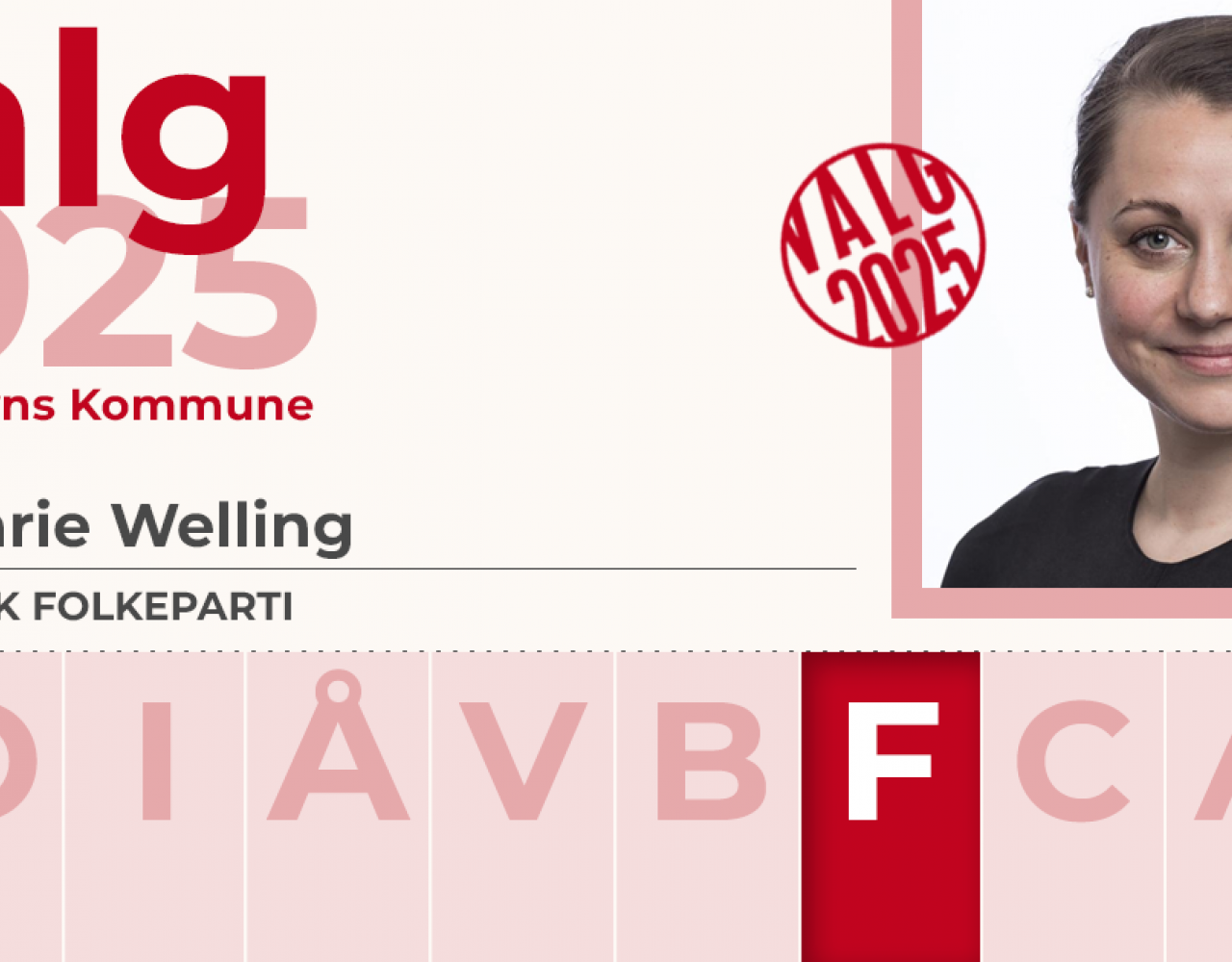 valgkort sf kommunalvalg københavn 2025 sisse marie welling