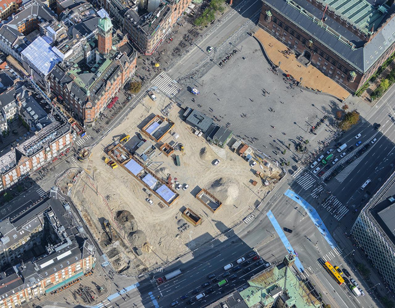 københavns rådhusplads metrobyggeplads