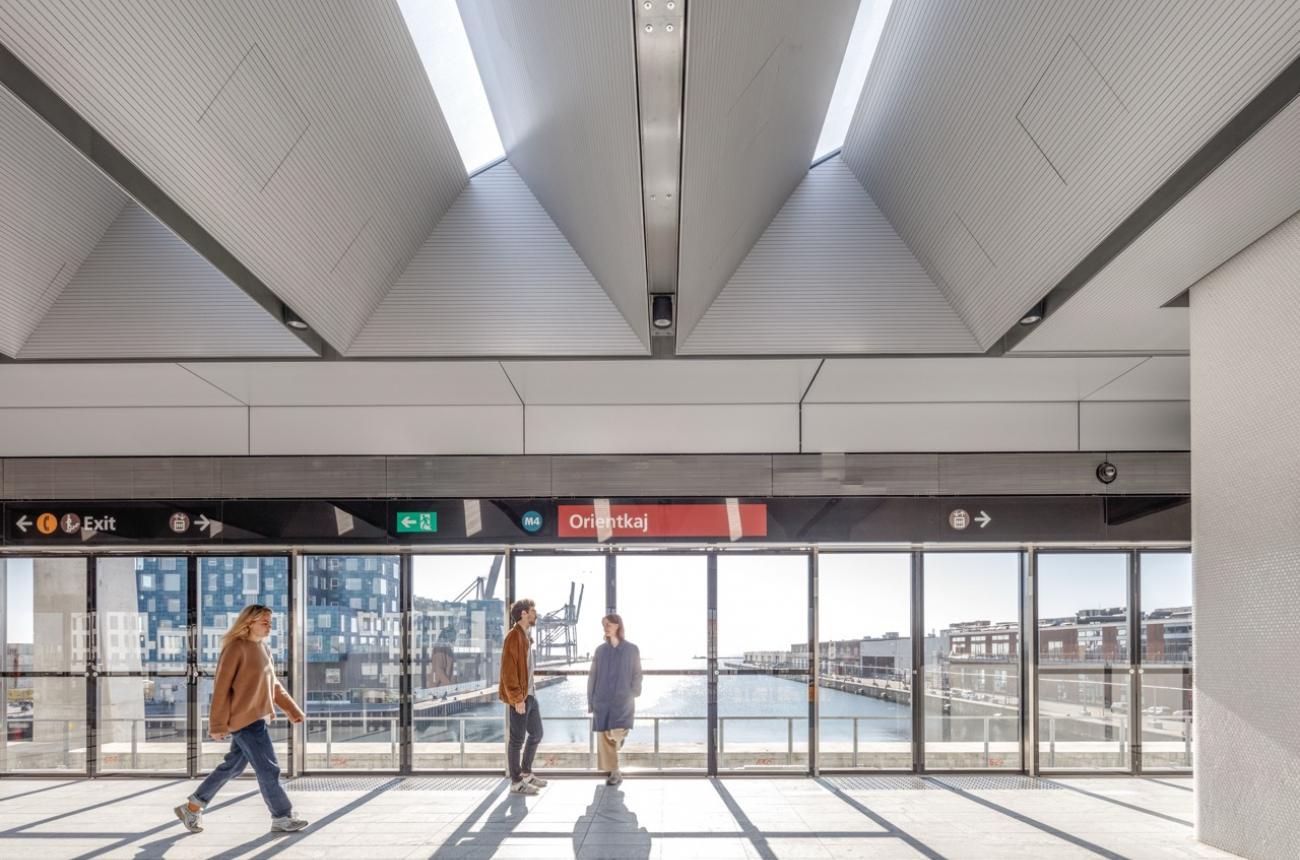Orientkaj station med udsigt udover Nordhavnen