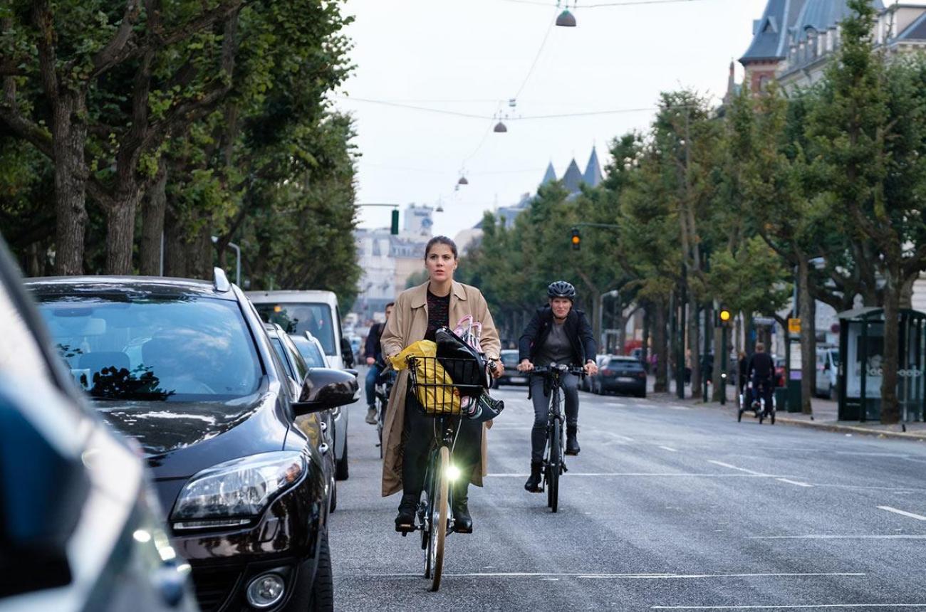 cyklister, frederiksberg allé, vej