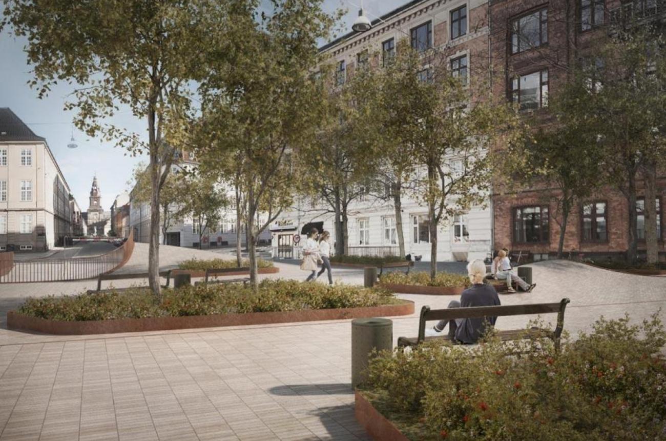 dantes plads, visualisering, p-kælder