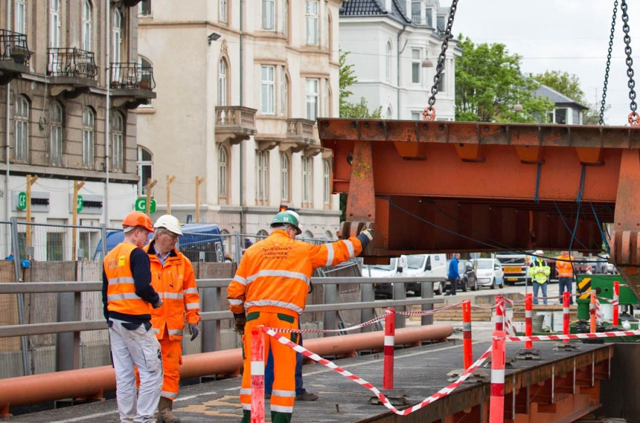 vejarbejde, byggeri, afspærring