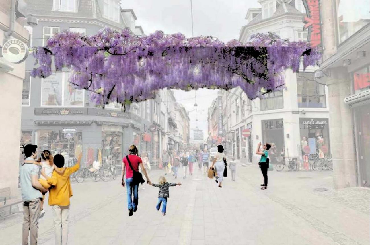 strøget, blomster, fremtid