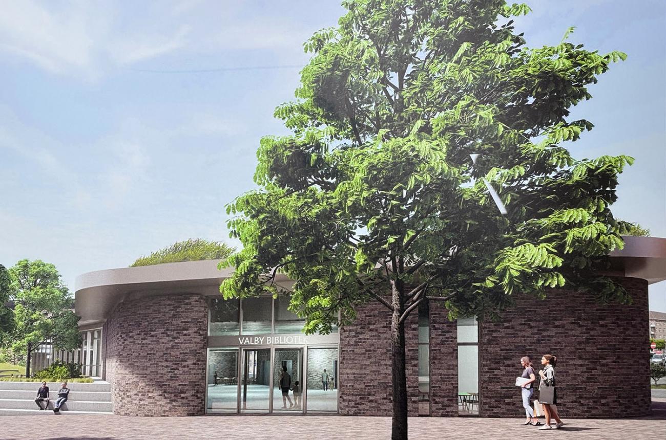 Valby Bibliotek, byrum, nybyggeri, Hanne Varmings Plads, Toftegårds Plads 