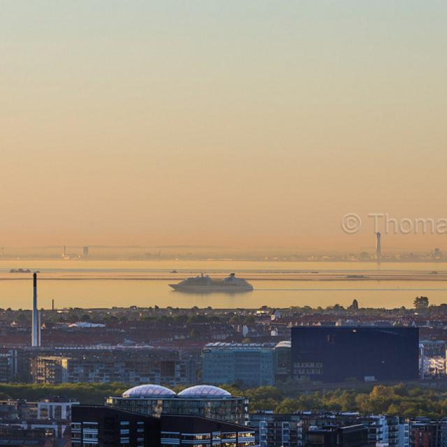 Cruise liner in Øresund