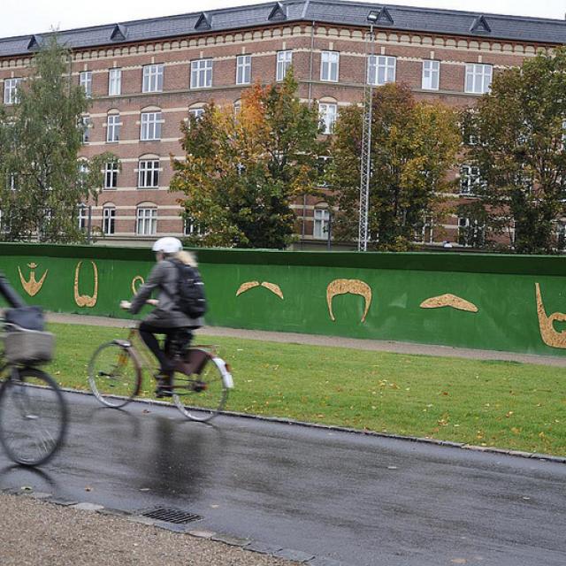 Byens Hegn, Nuuks Plads, 'Skæg' af Helvetikat, 2012
