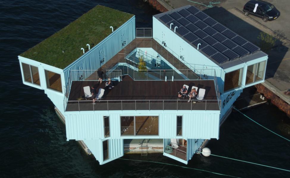 bjarke ingels group container husbåd