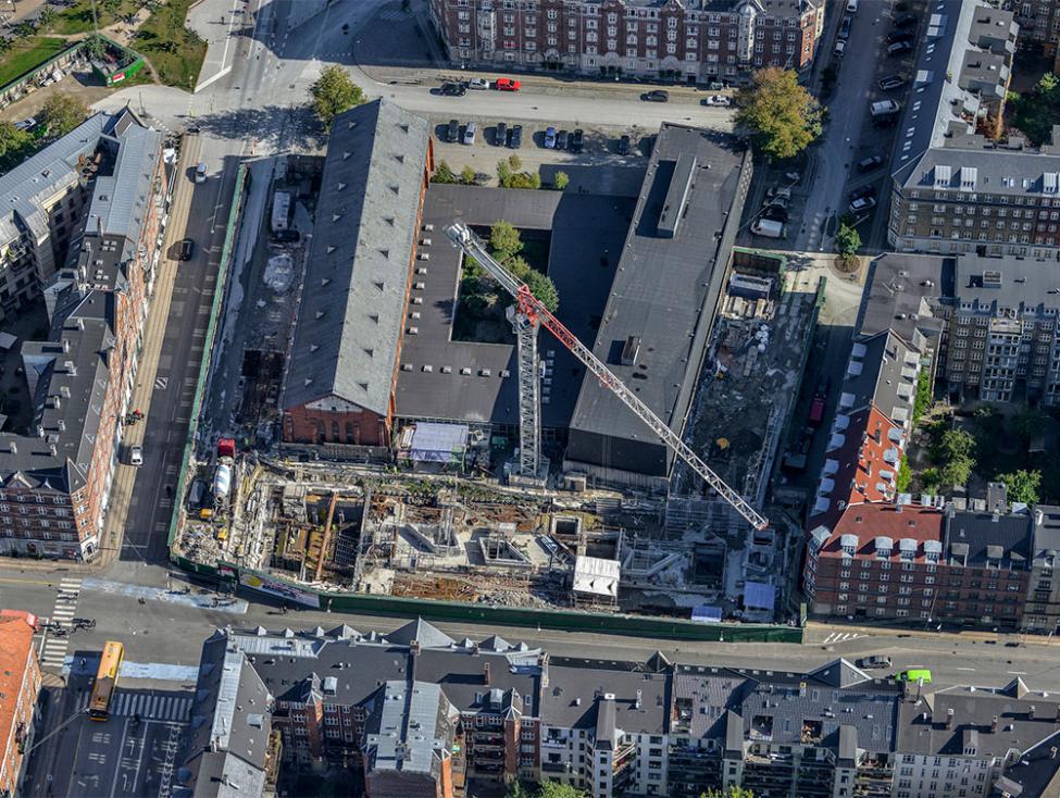 nuuks plads metrobyggeplads luftfoto