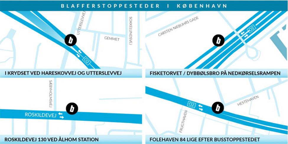 placeringer af blafferstoppesteder