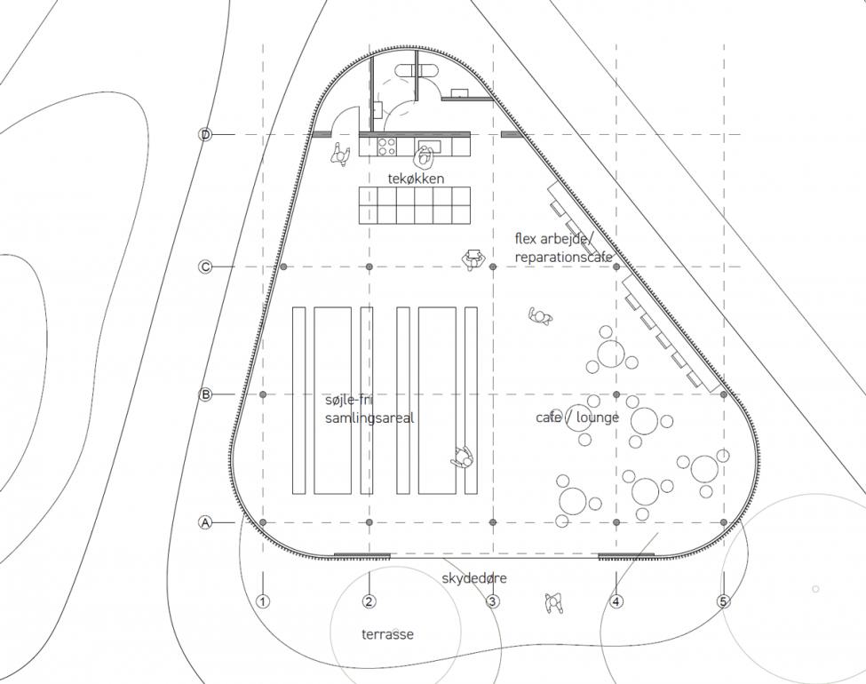 Valby Have Forsamlingshus plan