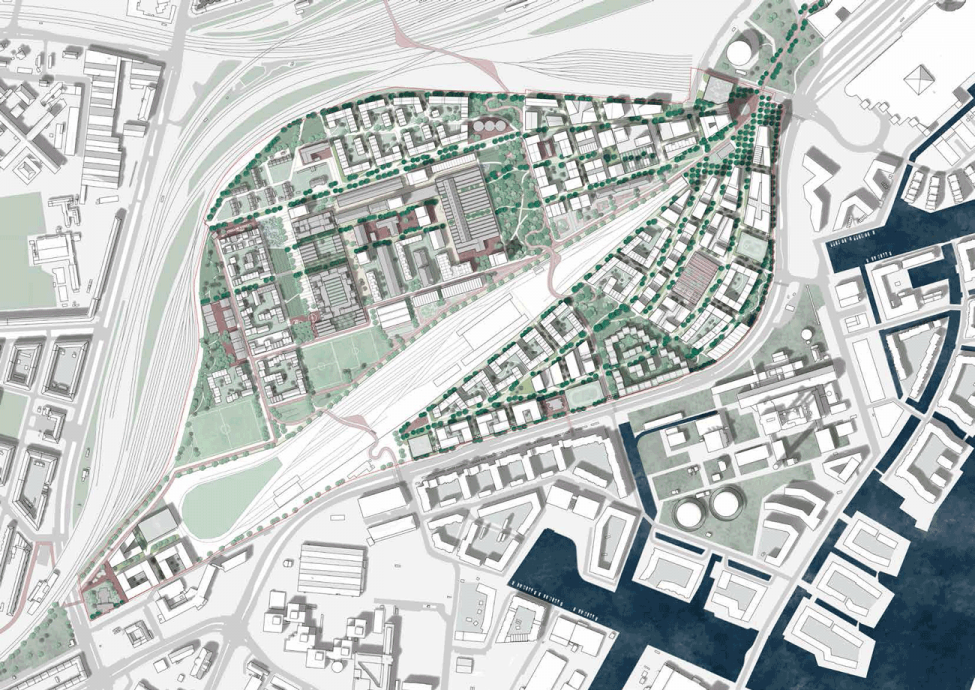 jernbanebyen plan