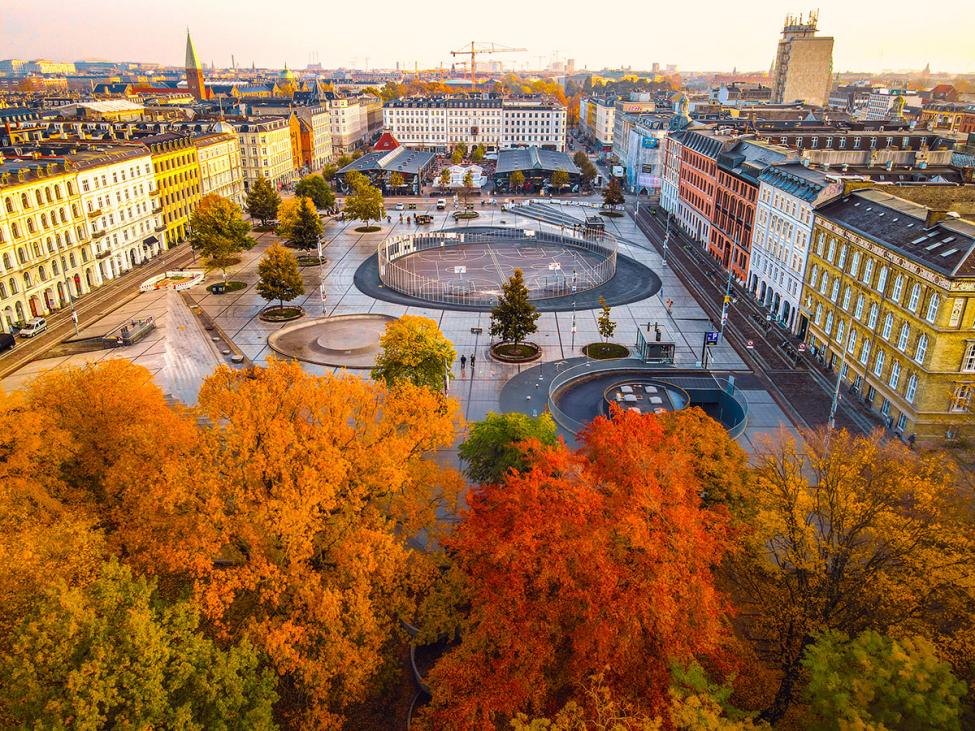 Israels Plads luftfoto