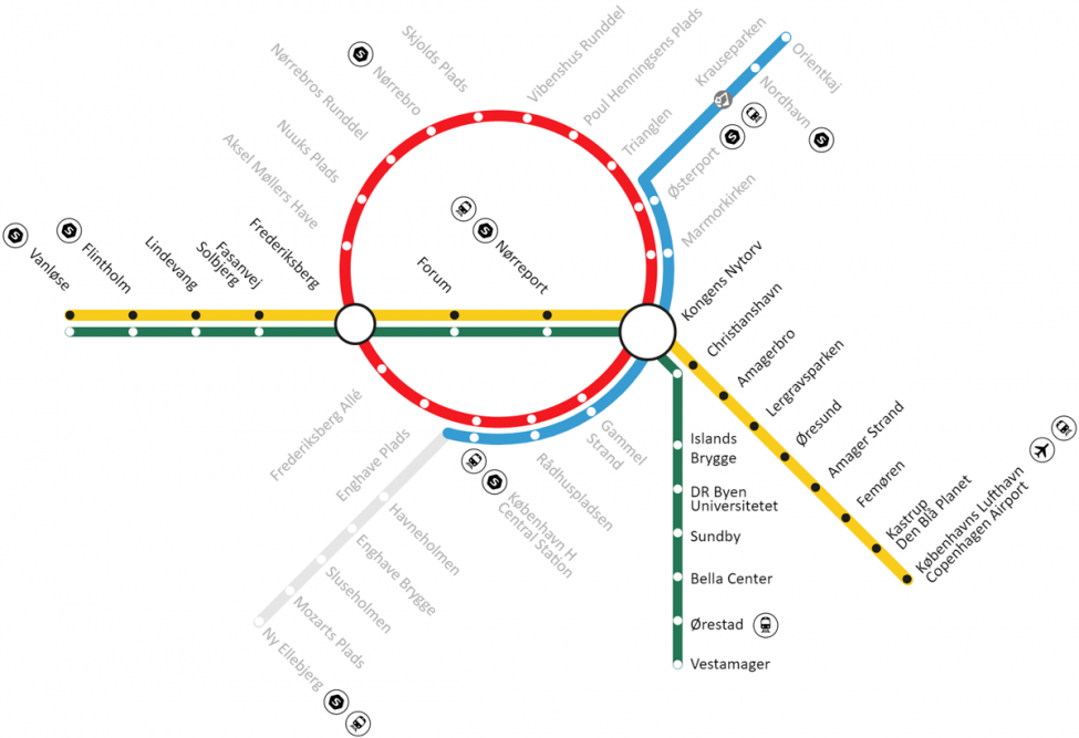 Kort Metro København