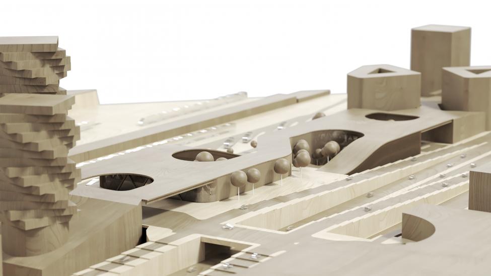 hyperloop station model
