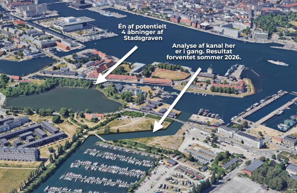 stadsgraven margretheholmshavn nye kanaler