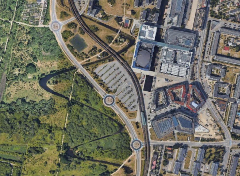 vej, rundkørsel, ørestad boulevard