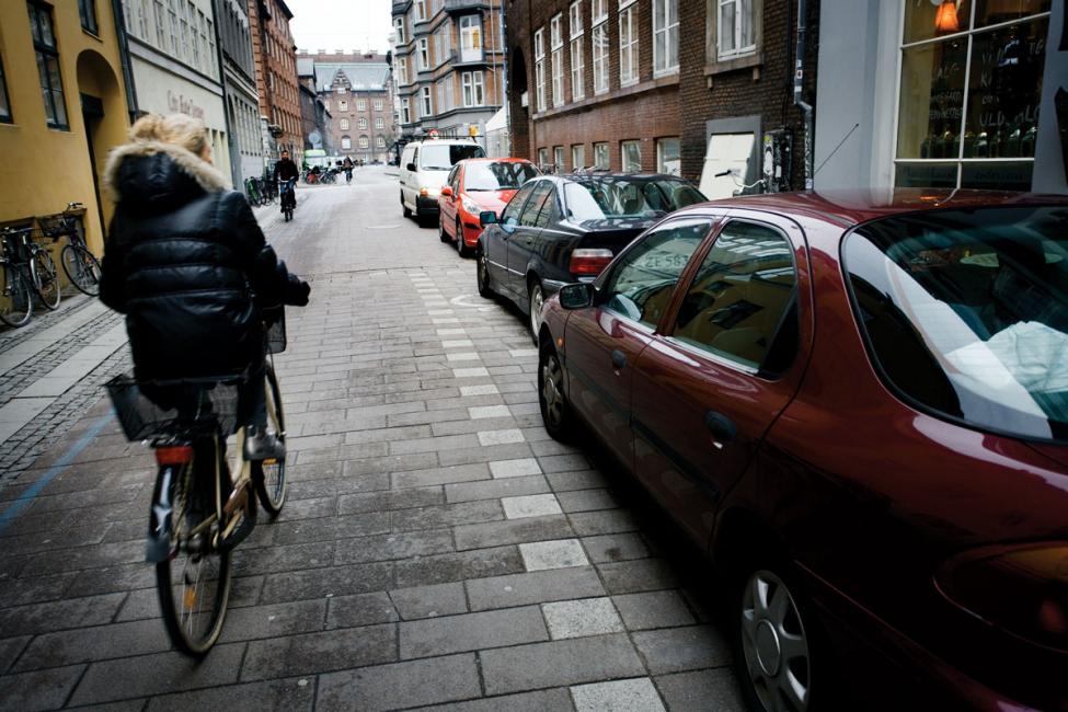 Strædet cyklist parkering biler København 2009