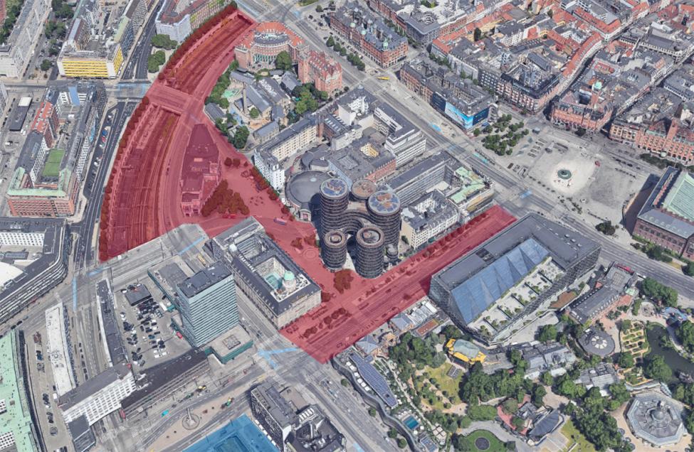 vesterbro passage overblik området palads vesterport banegrav