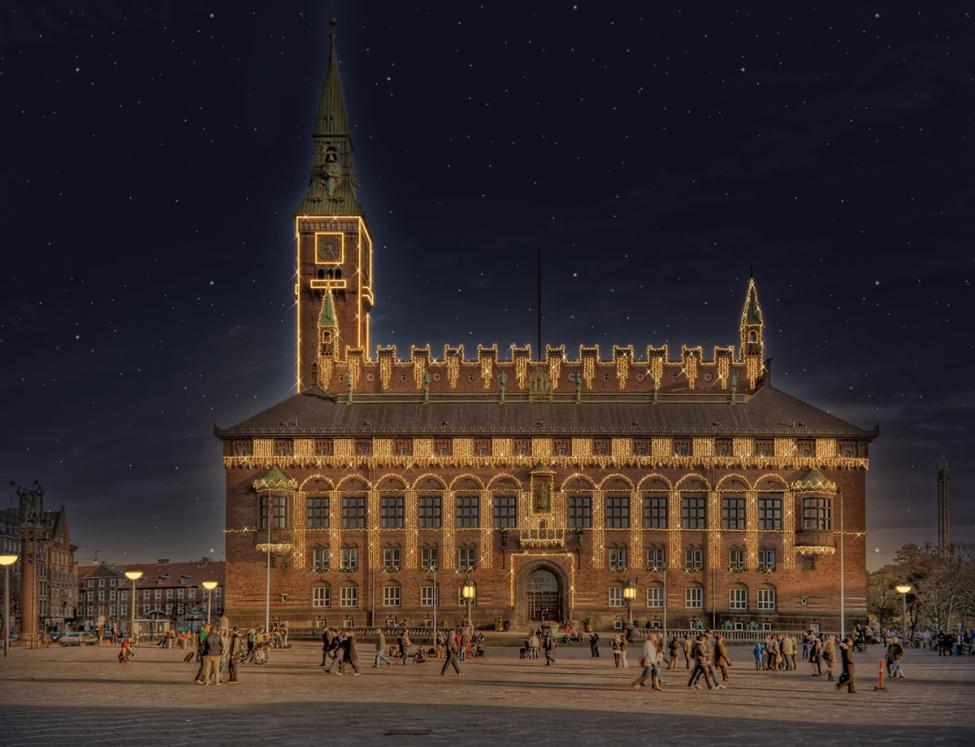 københavns rådhus vinterlys