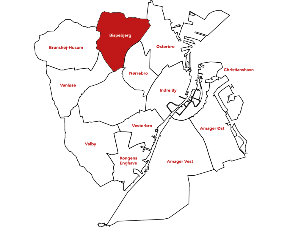 Bydelskort bispebjerg kommuneplan 2019