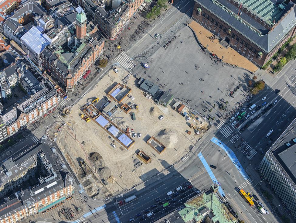 københavns rådhusplads metrobyggeplads