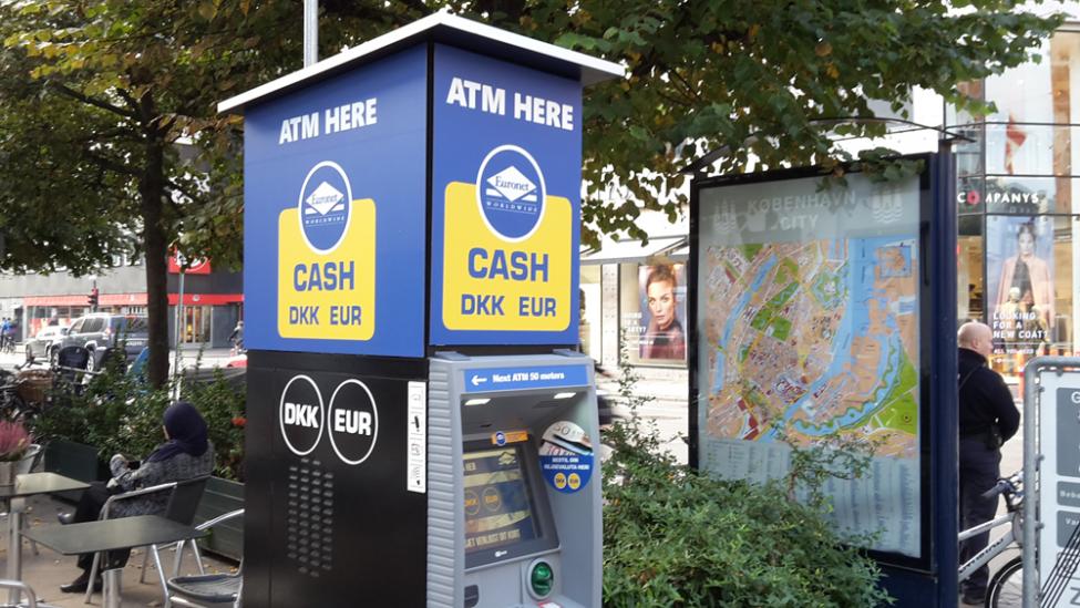 fritstående hæveautomat euronet