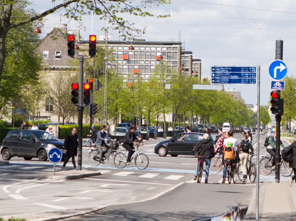 skilt cykelrute nørre alle