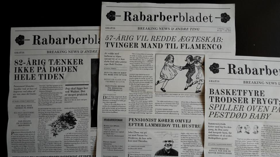 rabarberbladet forsider