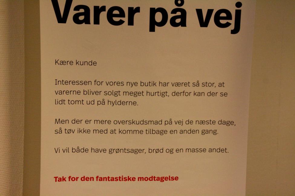 wefood varer på vej