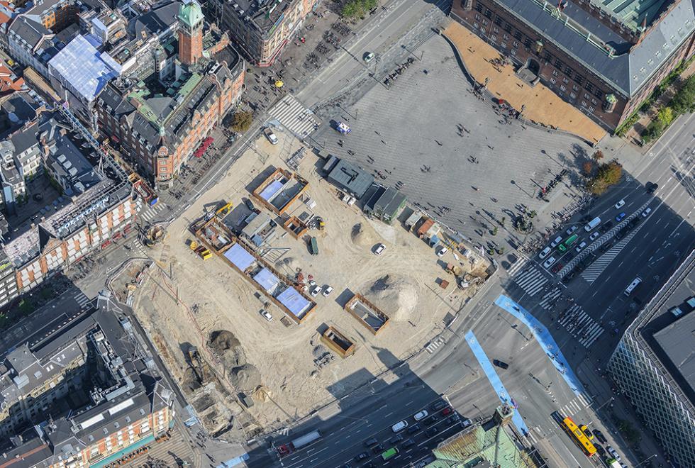 københavns rådhusplads metrobyggeplads